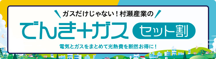 まとめてカンタン！おトクで安心なガス+電気セット