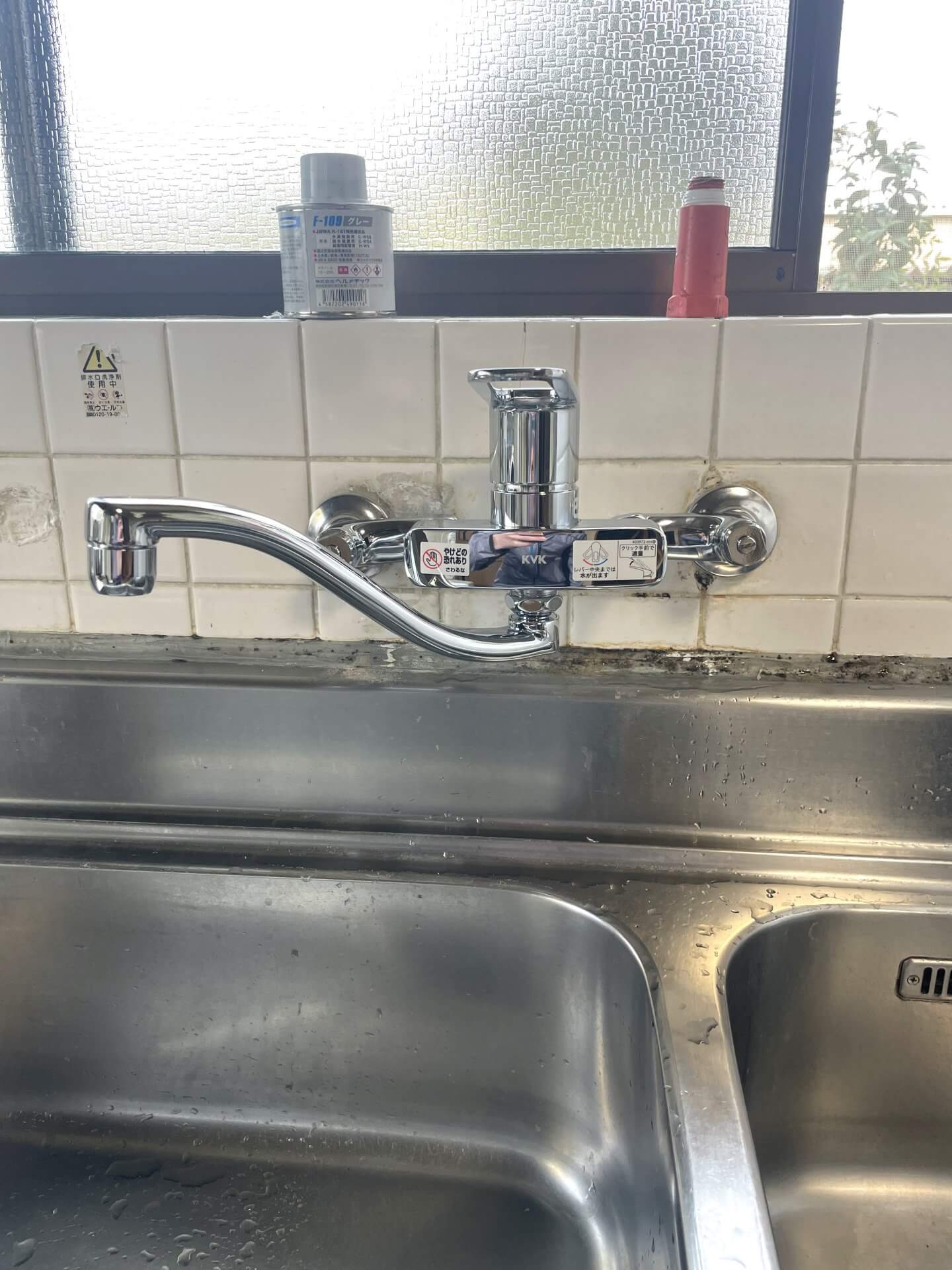 キッチン水栓交換 キッチン水栓　交換後