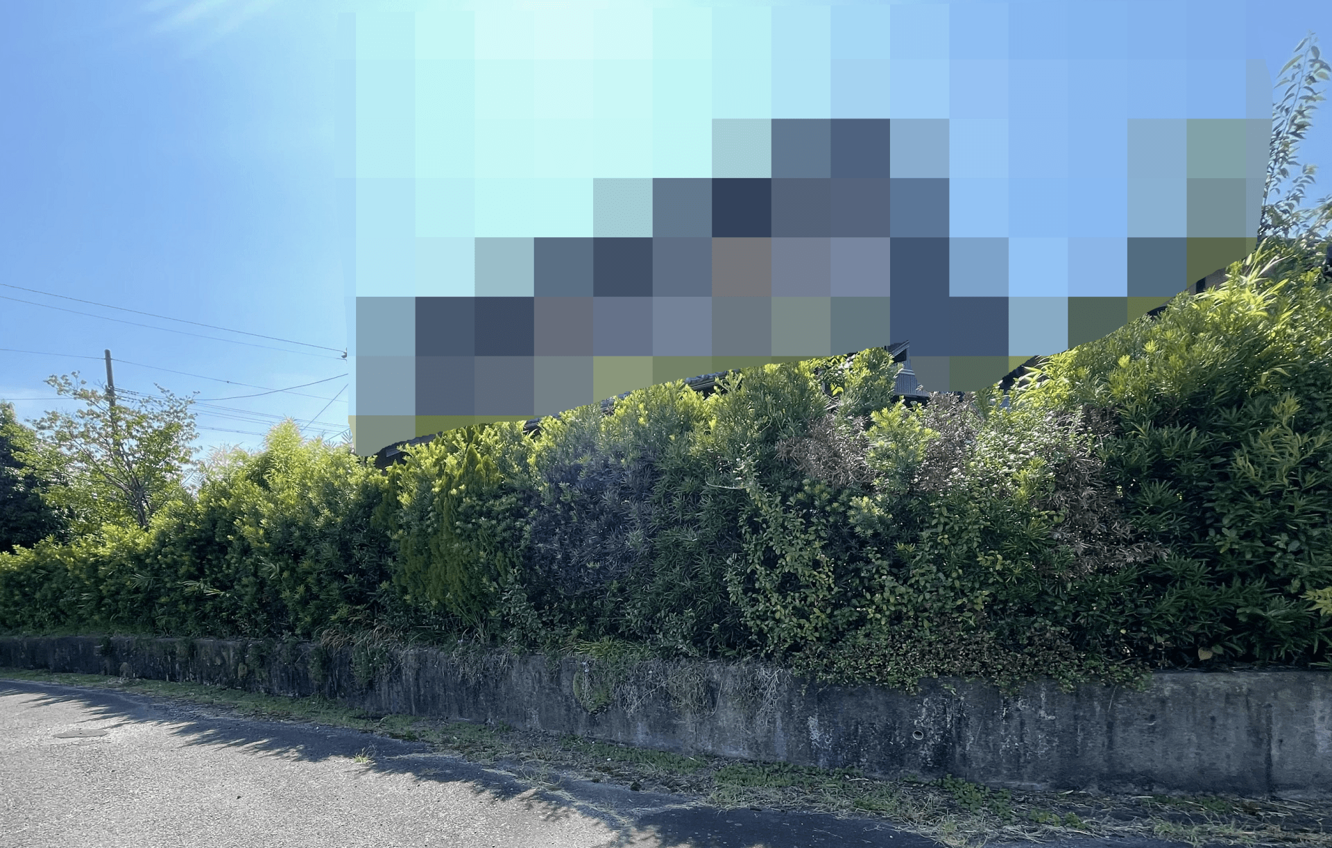 アルミフェンス新設工事 フェンス新設　施工前